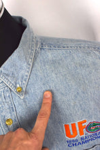 Load image into Gallery viewer, 1996 Florida Gators NCAA Denim Shirt
