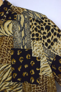 DEADSTOCK 80s/90s Animal Print Blouse