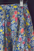 Load image into Gallery viewer, Reworked Blue Floral Print Skirt
