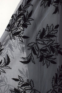 NEW Leaf Print Mesh Skirt