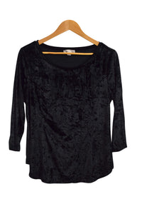 Black Westport 1962 Brand Velvet Top