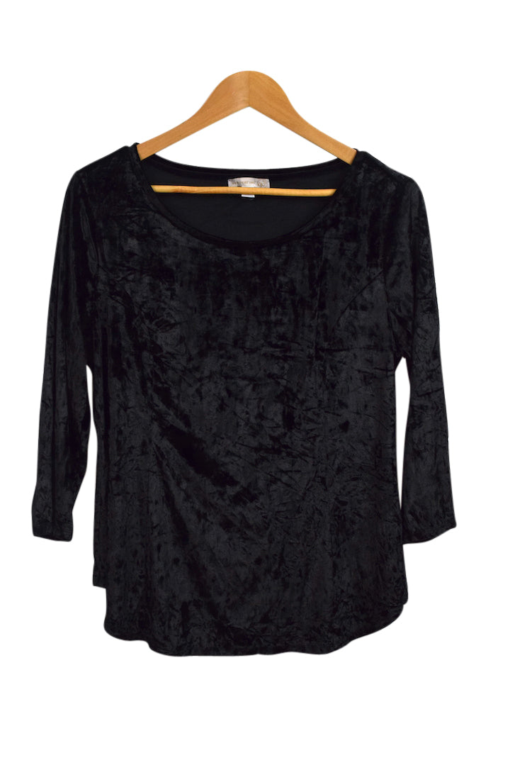 Black Westport 1962 Brand Velvet Top
