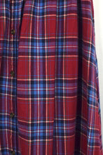 Load image into Gallery viewer, Reworked Red, Blue Checkered Skirt
