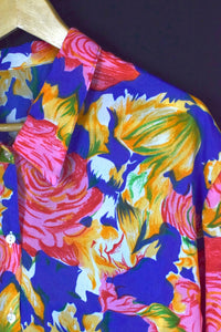 Reworked Floral Print Blouse