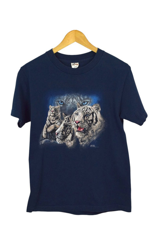 Y2K 2000 White Tiger T-shirt