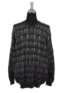 Diamond Pattern Knitted Jumper
