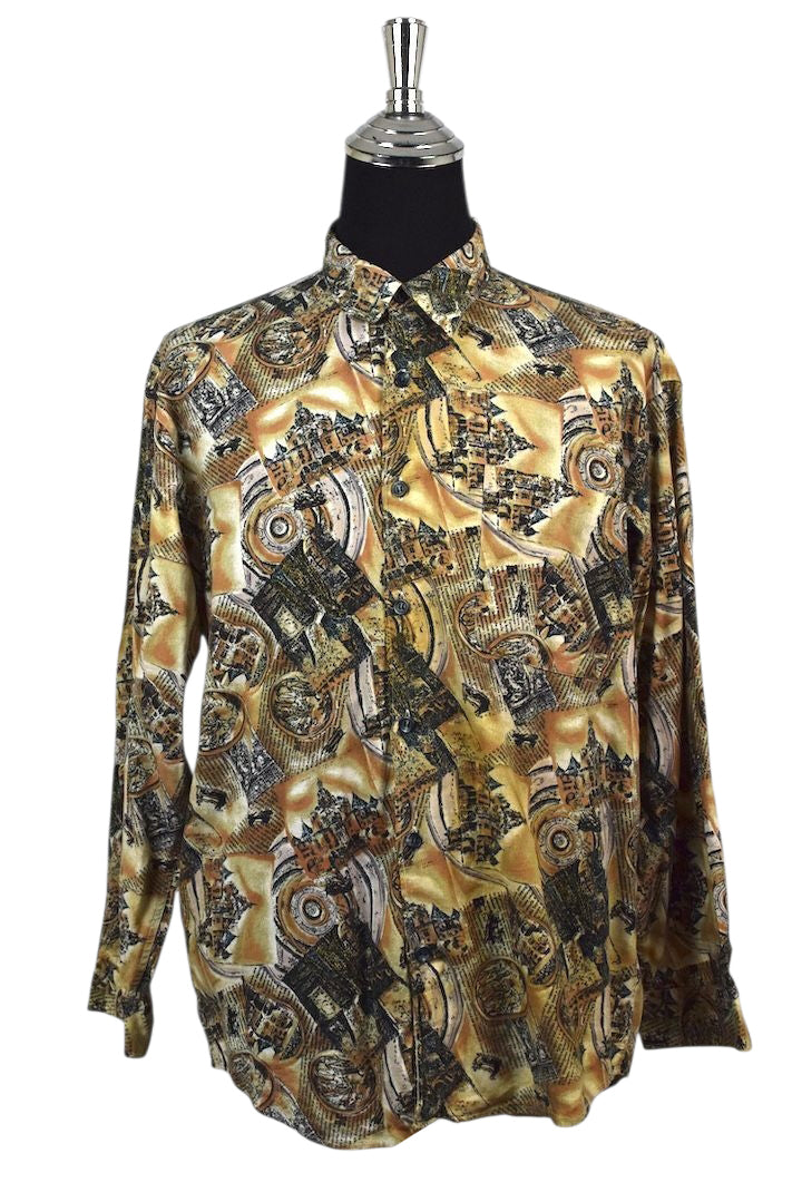Abstract Castle Print Shirt
