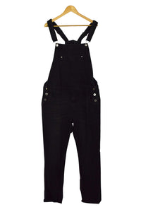 Black Denim Overalls