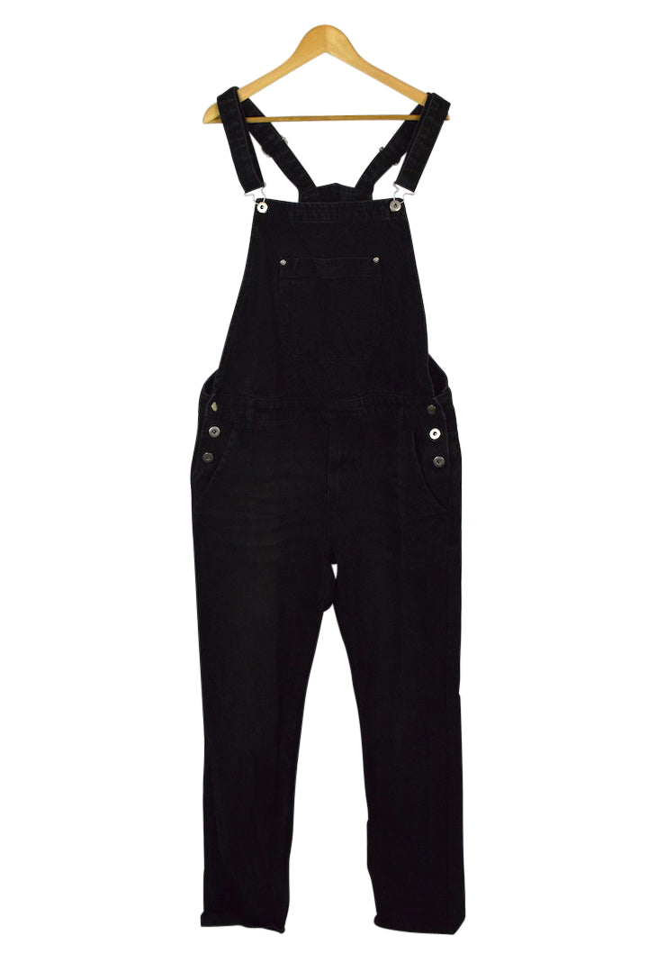 Black Denim Overalls
