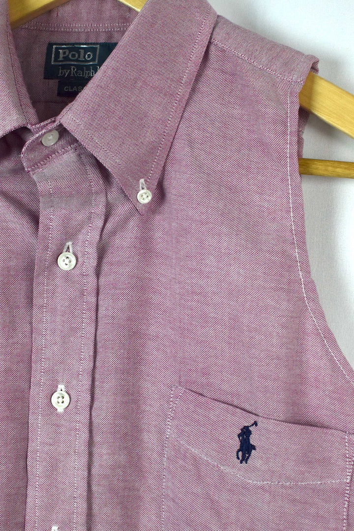 Reworked Cropped Ralph Lauren Brand Top