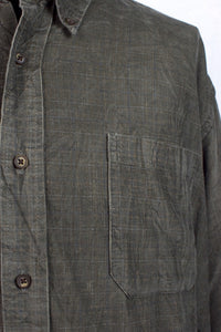 Green Checkered Corduroy Shirt