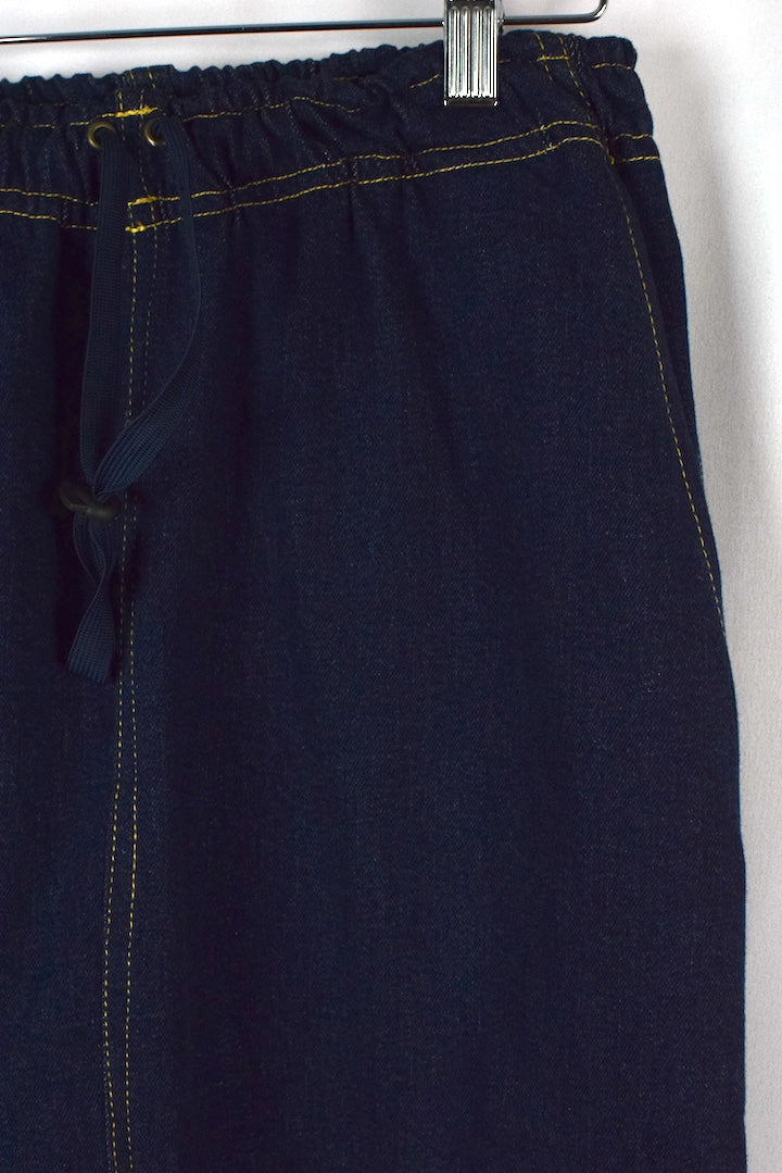 Reworked Denim Cargo Skirt