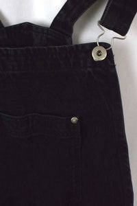 Black Denim Overalls