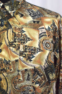Abstract Castle Print Shirt