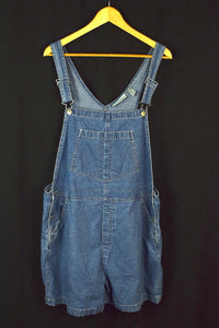 Marsh Landing Brand Short Denim Overalls