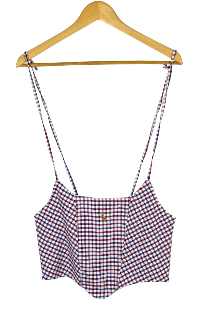 Reworked Ralph Lauren Brand Corset Style Top