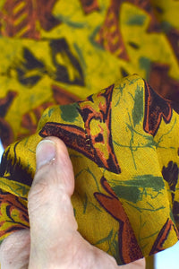 Reworked Abstract Elephant Print Skirt