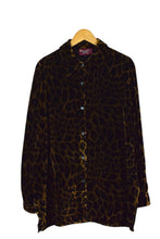 Load image into Gallery viewer, 0001 - REMOVE ME PLEASE! Velvet Cheetah Print Blouse
