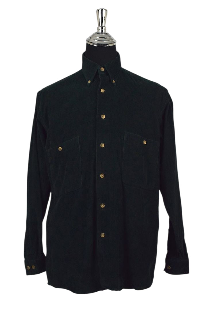 Dark Green Corduroy Shirt