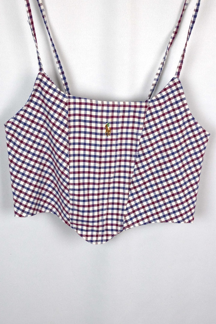 Reworked Ralph Lauren Brand Corset Style Top