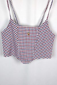 Reworked Ralph Lauren Brand Corset Style Top