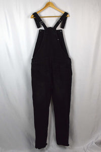 Black Denim Overalls