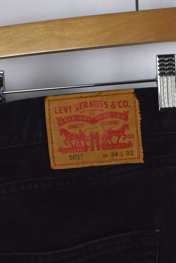 Levis' Black 501 Jeans