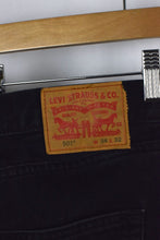 Load image into Gallery viewer, Levis' Black 501 Jeans
