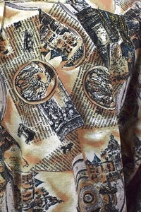 Abstract Castle Print Shirt