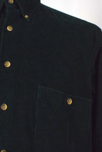 Load image into Gallery viewer, Dark Green Corduroy Shirt
