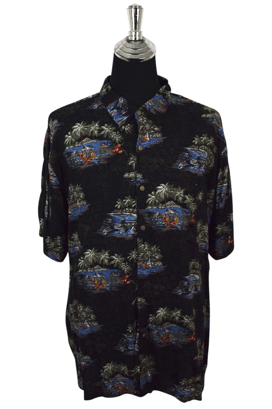 Tropical Island Print Shirt