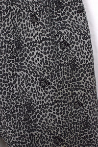 Reworked Cheetah and Rose Print Pants