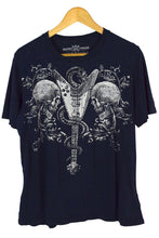 Load image into Gallery viewer, Snake Guitar Skulls Print T-shirt
