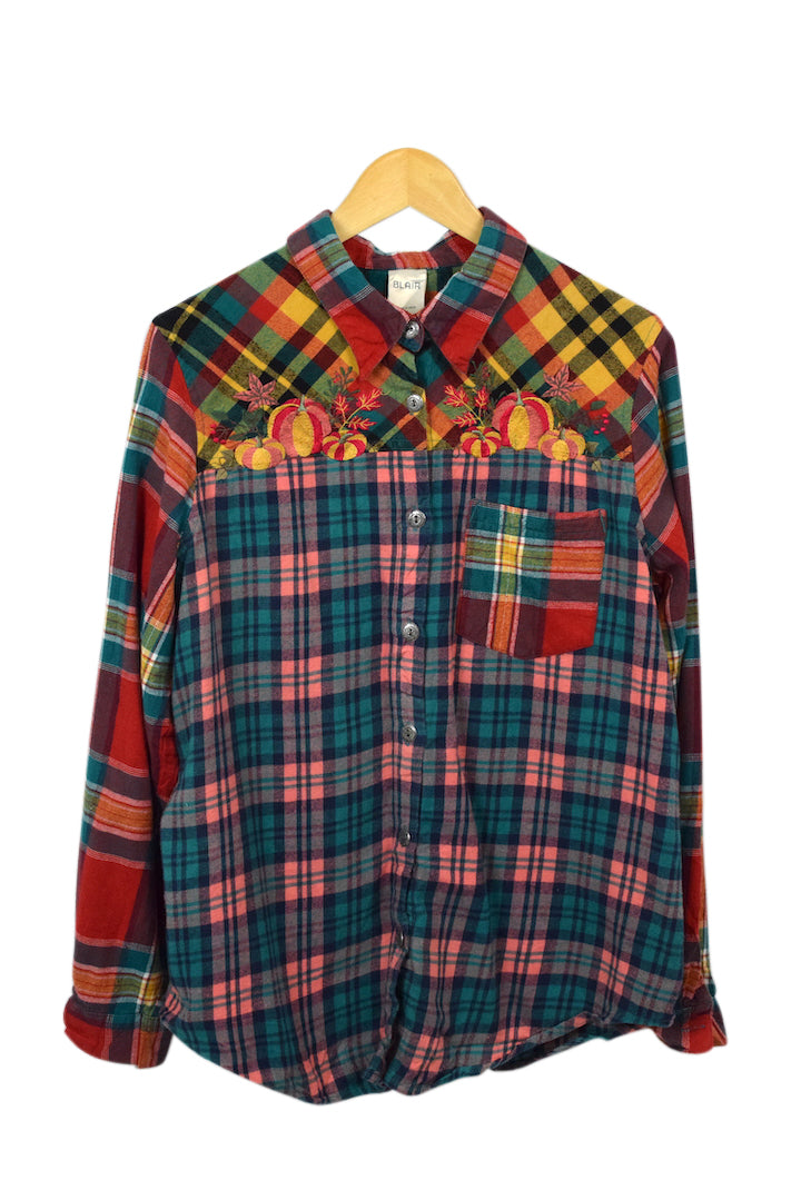 Fall Themed Flannel Shirt