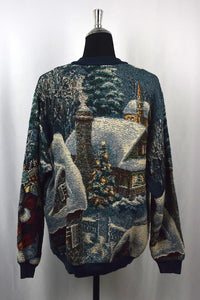 80s/90s Cross Stitch Christmas Sweatshirt