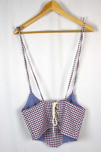 Reworked Ralph Lauren Brand Corset Style Top