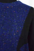 Load image into Gallery viewer, Black Blue Knitted Jumper
