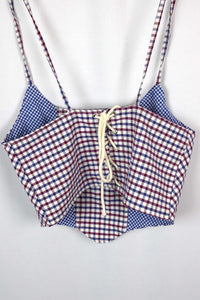 Reworked Ralph Lauren Brand Corset Style Top