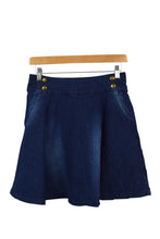 Load image into Gallery viewer, Reworked Denim Mini Skirt
