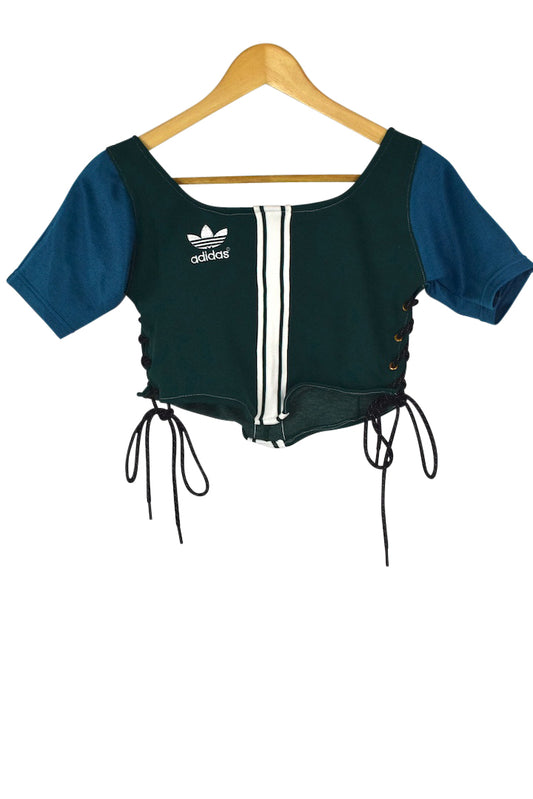 Reworked Adidas Brand Crop Top
