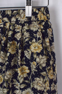 Reworked Floral Print Skirt