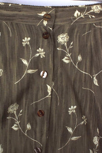 90s Sag Harbor Brand Floral Print Skirt