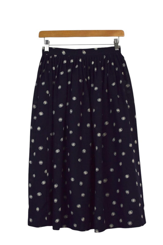 Reworked Dot Print Skirt
