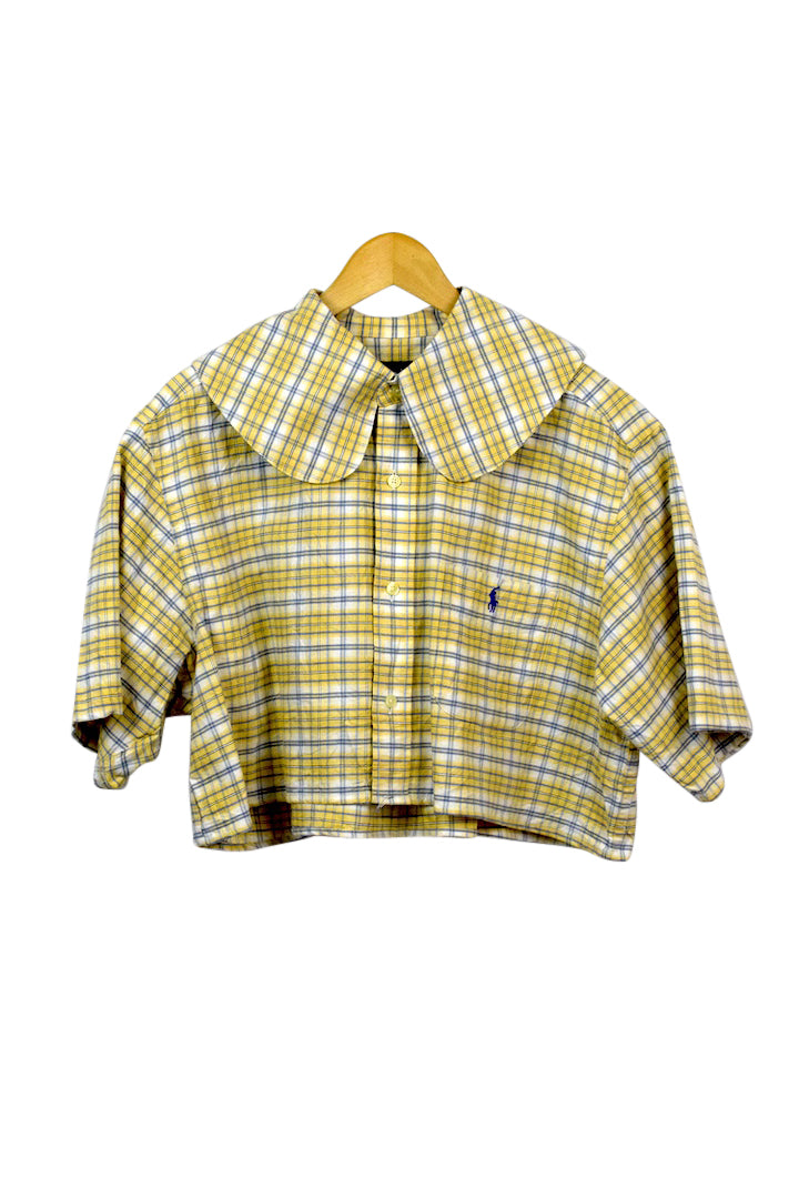 Reworked Cropped Ralph Lauren Brand Top