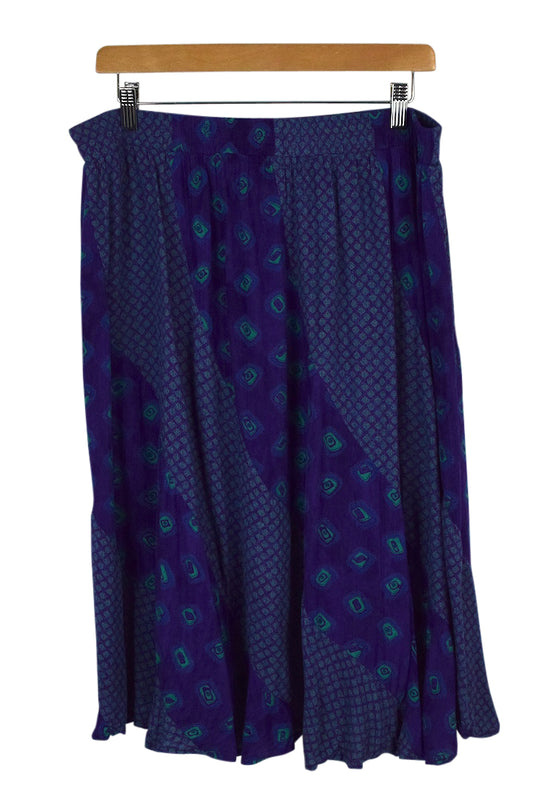 Purple Patchwork Skirt