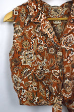 Load image into Gallery viewer, Reworked Floral Print Tie-Up Blouse
