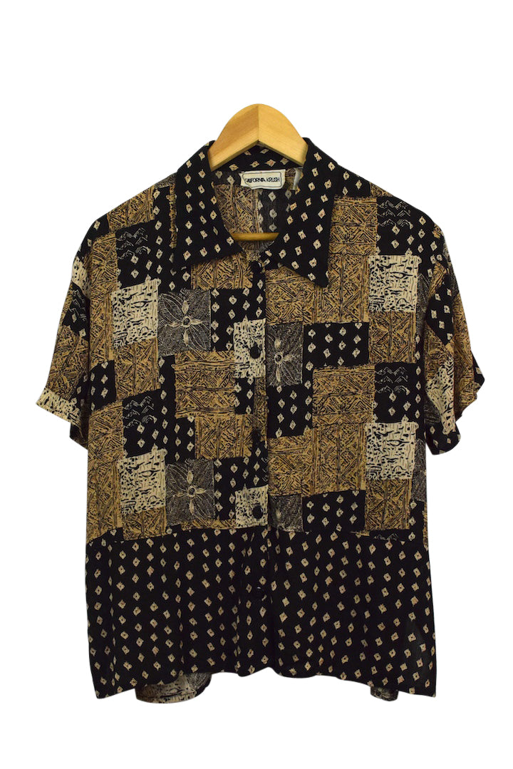 Patchwork Style Blouse