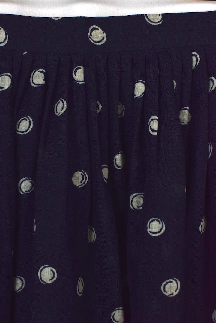 Reworked Dot Print Skirt