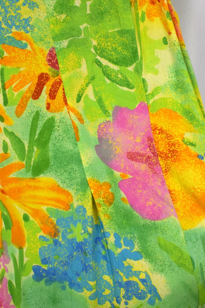 Vibrant Floral Print Dress