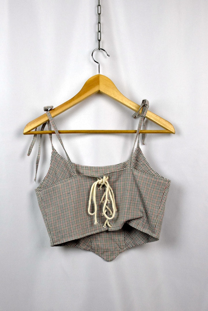 Reworked Ralph Lauren Brand Corset Style Top